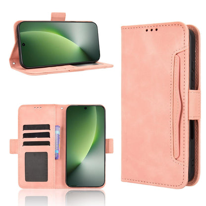 Honor Magic8 Skin Feel PU Leather Wallet Phone Case with Card Slots, Cash Pocket, Magnetic Closure, Built-In Stand, Full Protection TPU Cover