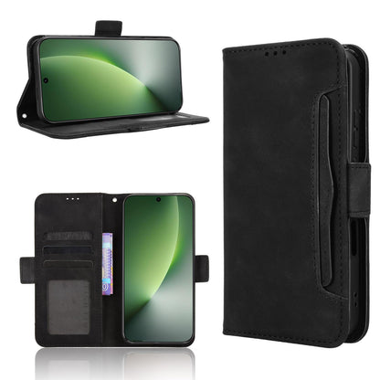 Honor Magic8 Skin Feel PU Leather Wallet Phone Case with Card Slots, Cash Pocket, Magnetic Closure, Built-In Stand, Full Protection TPU Cover