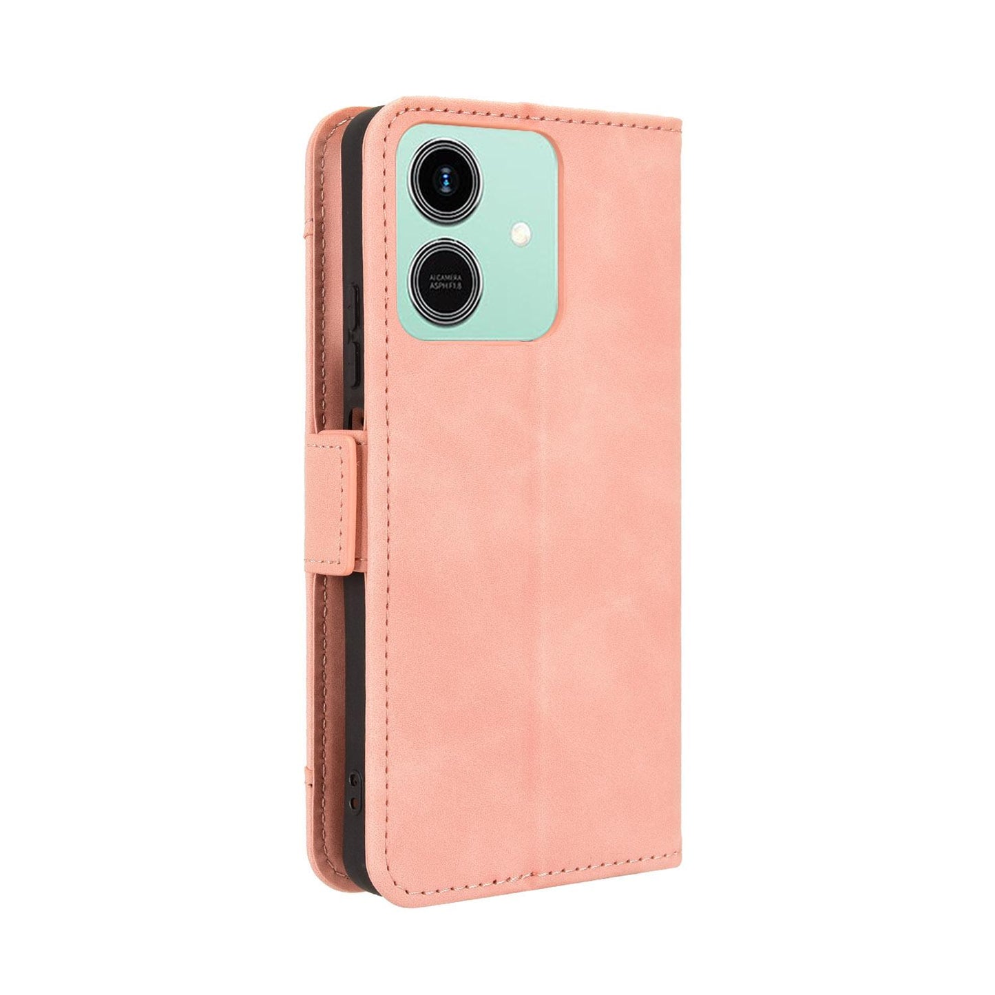 Honor Play10 4G Skin Feel PU Leather Wallet Phone Case with Card Slots, Cash Pocket, Magnetic Closure, Built-In Stand, Full Protection TPU Cover
