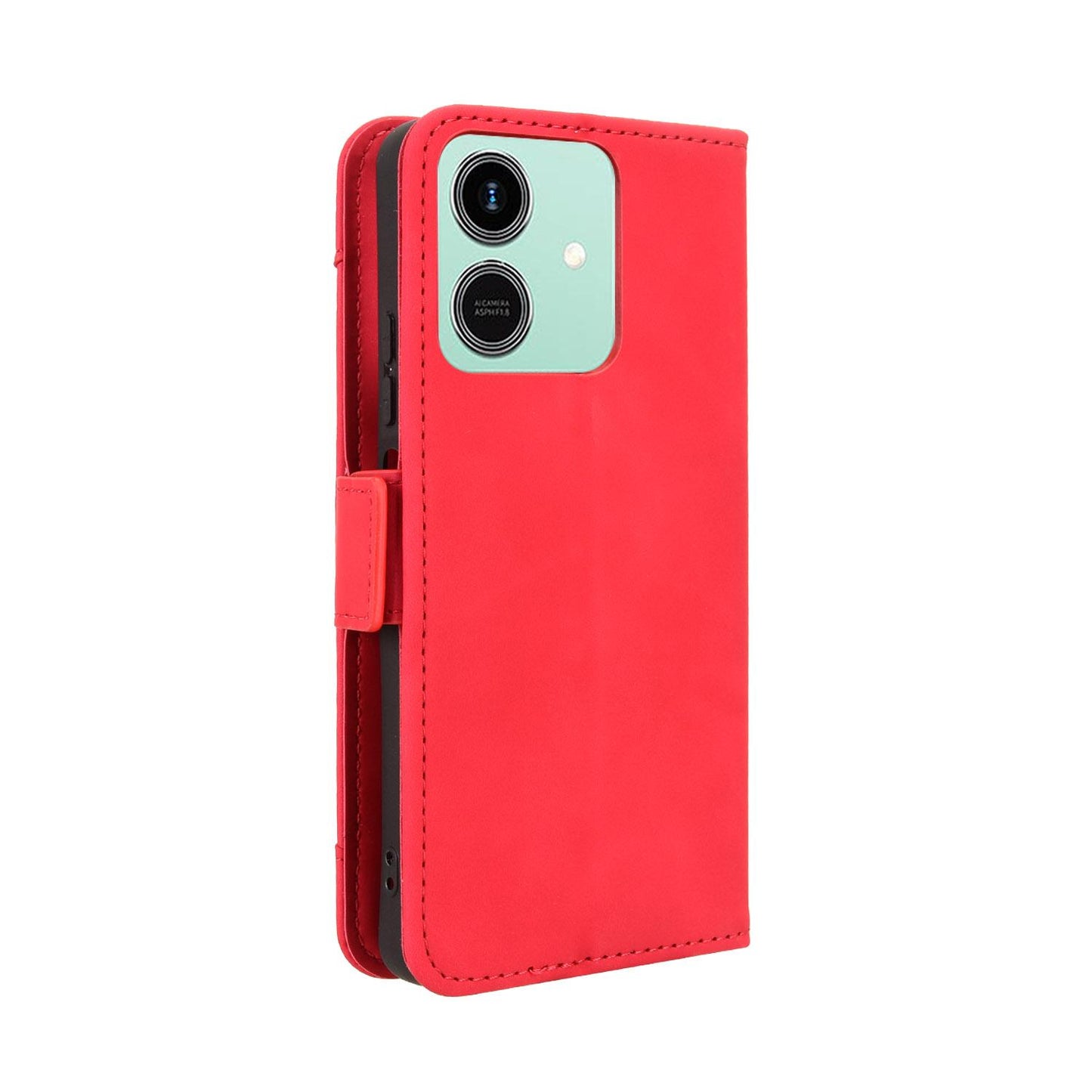 Honor Play10 4G Skin Feel PU Leather Wallet Phone Case with Card Slots, Cash Pocket, Magnetic Closure, Built-In Stand, Full Protection TPU Cover