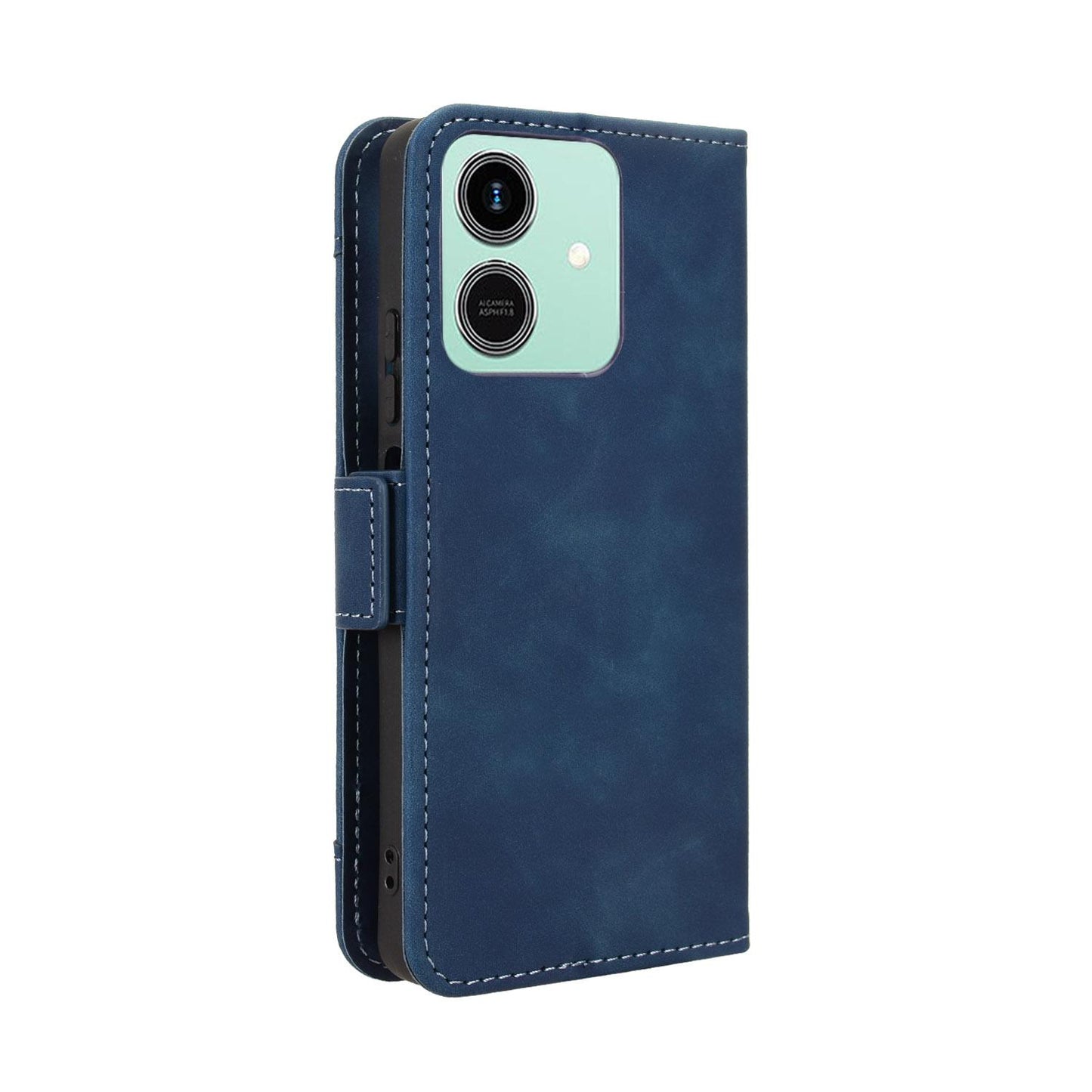 Honor Play10 4G Skin Feel PU Leather Wallet Phone Case with Card Slots, Cash Pocket, Magnetic Closure, Built-In Stand, Full Protection TPU Cover