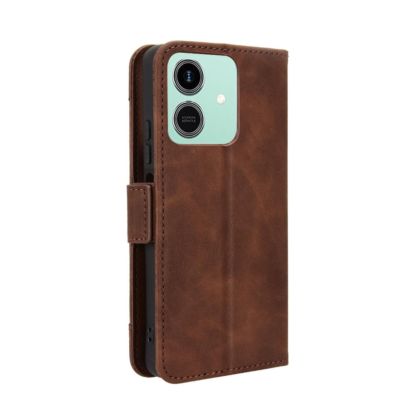Honor Play10 4G Skin Feel PU Leather Wallet Phone Case with Card Slots, Cash Pocket, Magnetic Closure, Built-In Stand, Full Protection TPU Cover