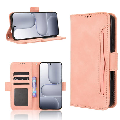 Honor 500 155.8mm Skin Feel PU Leather Wallet Phone Case with Card Slots, Cash Pocket, Magnetic Closure, Built-In Stand, Full Protection TPU Cover