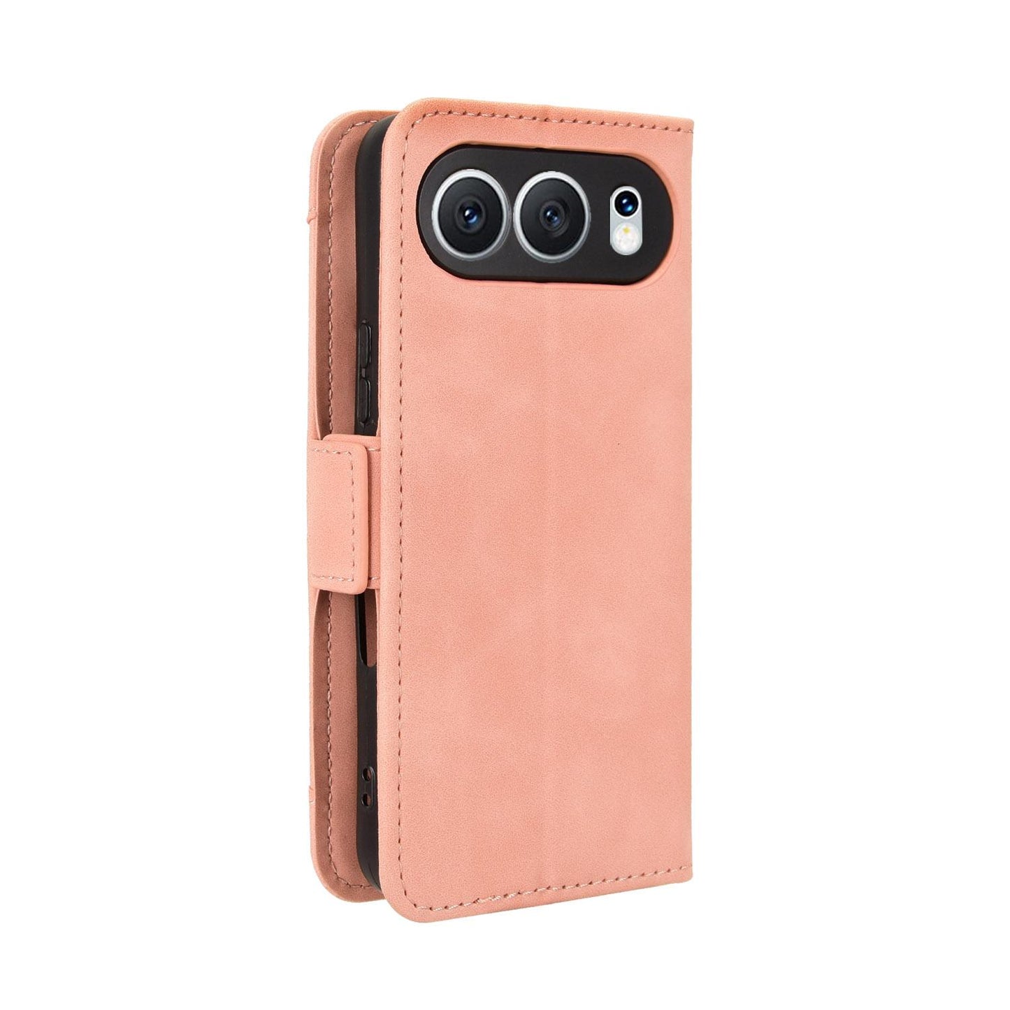 Honor 500 155.8mm Skin Feel PU Leather Wallet Phone Case with Card Slots, Cash Pocket, Magnetic Closure, Built-In Stand, Full Protection TPU Cover