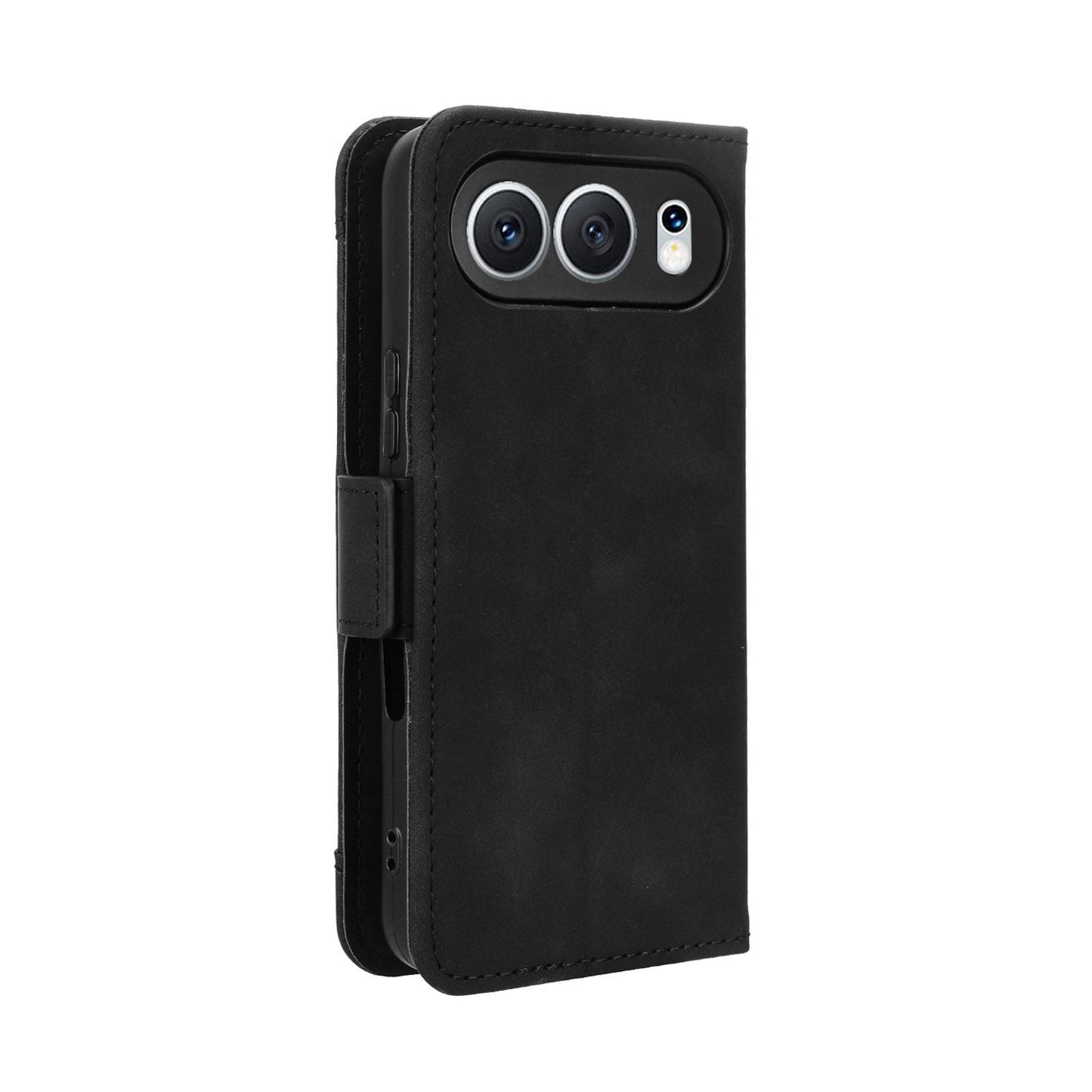 Honor 500 155.8mm Skin Feel PU Leather Wallet Phone Case with Card Slots, Cash Pocket, Magnetic Closure, Built-In Stand, Full Protection TPU Cover