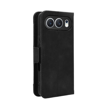 Honor 500 155.8mm Skin Feel PU Leather Wallet Phone Case with Card Slots, Cash Pocket, Magnetic Closure, Built-In Stand, Full Protection TPU Cover