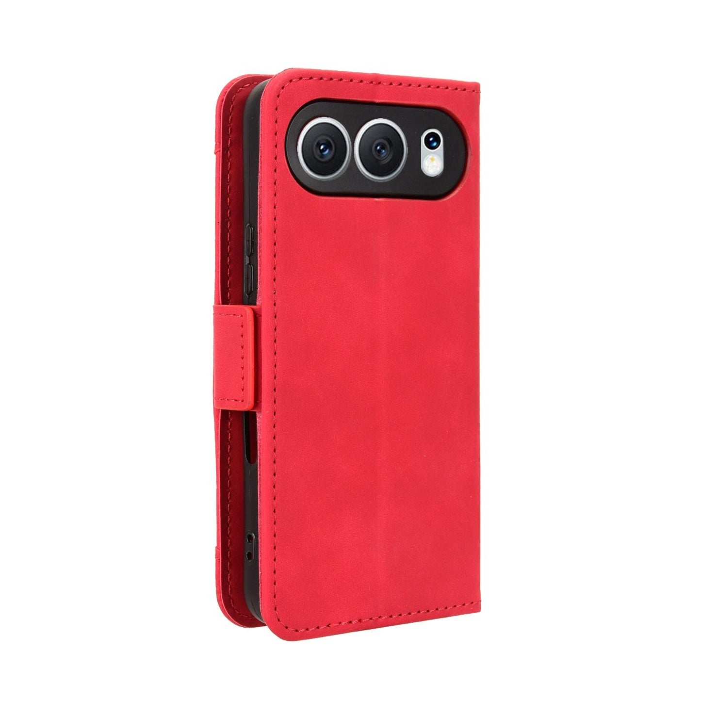 Honor 500 155.8mm Skin Feel PU Leather Wallet Phone Case with Card Slots, Cash Pocket, Magnetic Closure, Built-In Stand, Full Protection TPU Cover