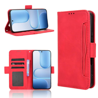 Honor 500 Pro 155.8mm Skin Feel PU Leather Wallet Phone Case with Card Slots, Cash Pocket, Magnetic Closure, Built-In Stand, Full Protection TPU Cover