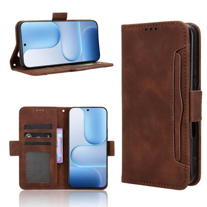 Honor 500 Pro 155.8mm Skin Feel PU Leather Wallet Phone Case with Card Slots, Cash Pocket, Magnetic Closure, Built-In Stand, Full Protection TPU Cover