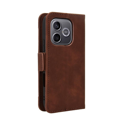 Honor 600 Lite Skin Feel PU Leather Wallet Phone Case with Card Slots, Cash Pocket, Magnetic Closure, Built-In Stand, Full Protection TPU Cover