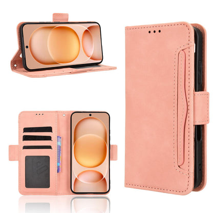 Honor Magic8 Pro Air 5G Skin Feel PU Leather Wallet Phone Case with Card Slots, Cash Pocket, Magnetic Closure, Built-In Stand, Full Protection TPU Cover