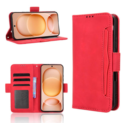 Honor Magic8 Pro Air 5G Skin Feel PU Leather Wallet Phone Case with Card Slots, Cash Pocket, Magnetic Closure, Built-In Stand, Full Protection TPU Cover