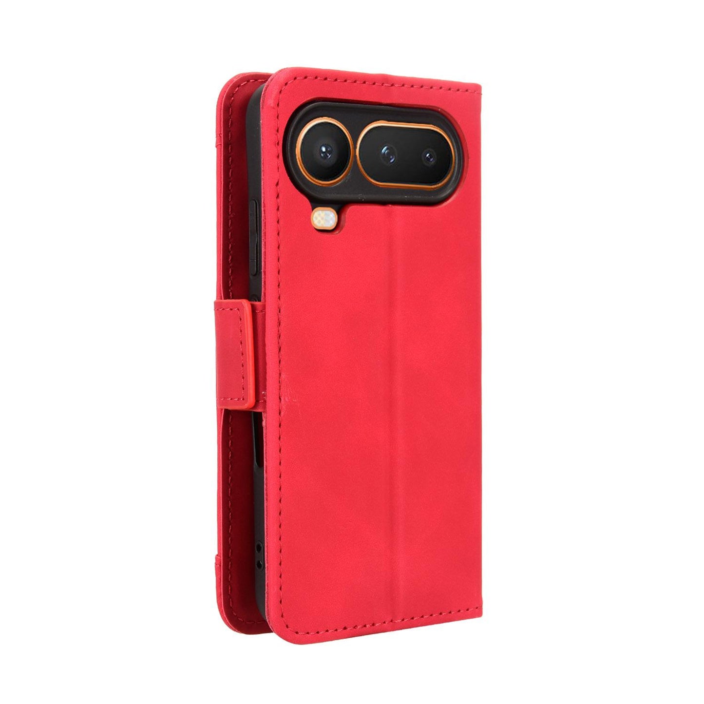 Honor Magic8 Pro Air 5G Skin Feel PU Leather Wallet Phone Case with Card Slots, Cash Pocket, Magnetic Closure, Built-In Stand, Full Protection TPU Cover