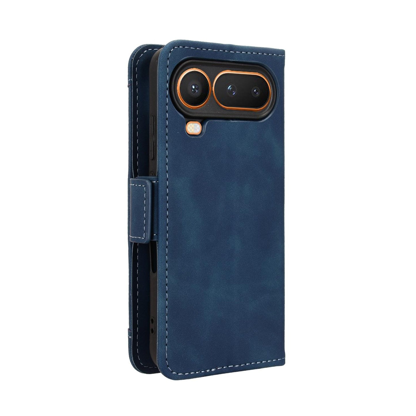 Honor Magic8 Pro Air 5G Skin Feel PU Leather Wallet Phone Case with Card Slots, Cash Pocket, Magnetic Closure, Built-In Stand, Full Protection TPU Cover