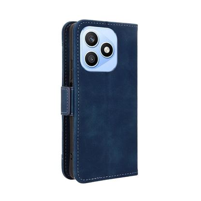 Honor X8d 4G Skin Feel PU Leather Wallet Phone Case with Card Slots, Cash Pocket, Magnetic Closure, Built-In Stand, Full Protection TPU Cover