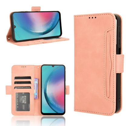 Samsung Galaxy C55 Skin Feel PU Leather Wallet Phone Case with Card Slots, Cash Pocket, Magnetic Closure, Built-In Stand, Full Protection TPU Cover