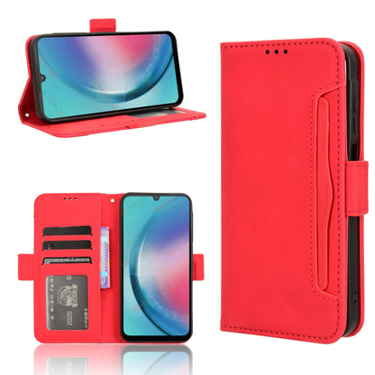 Samsung Galaxy C55 Skin Feel PU Leather Wallet Phone Case with Card Slots, Cash Pocket, Magnetic Closure, Built-In Stand, Full Protection TPU Cover