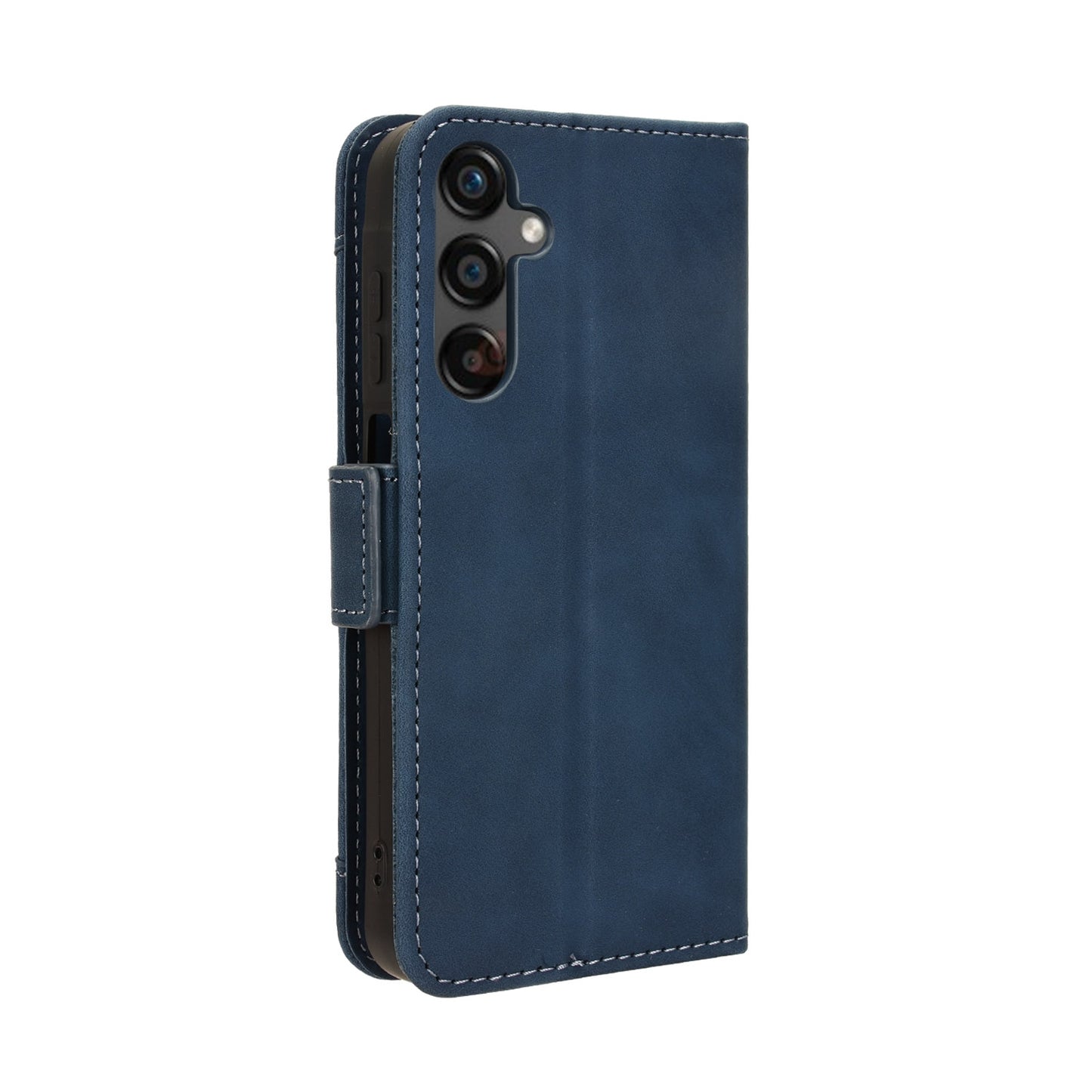 Samsung Galaxy C55 Skin Feel PU Leather Wallet Phone Case with Card Slots, Cash Pocket, Magnetic Closure, Built-In Stand, Full Protection TPU Cover