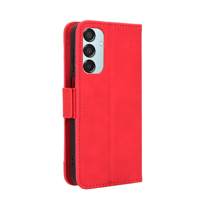 Samsung Galaxy F15 Skin Feel PU Leather Wallet Phone Case with Card Slots, Cash Pocket, Magnetic Closure, Built-In Stand, Full Protection TPU Cover