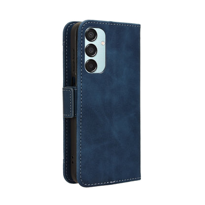 Samsung Galaxy M15 5G Skin Feel PU Leather Wallet Phone Case with Card Slots, Cash Pocket, Magnetic Closure, Built-In Stand, Full Protection TPU Cover