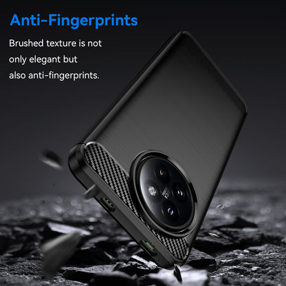 Xiaomi 14 Civi Carbon Fiber Brushed Texture TPU Protective Phone Case Shockproof Slim Cover