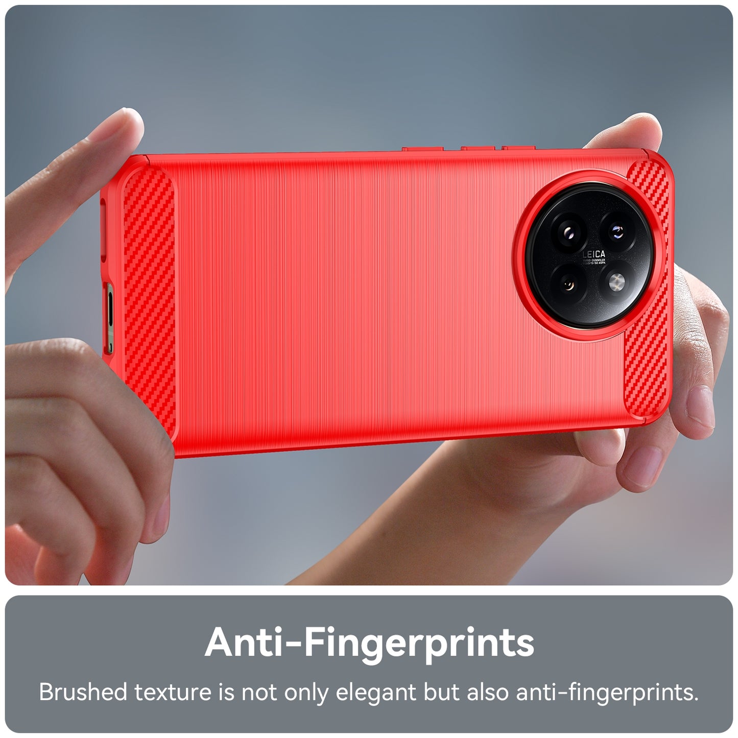 Xiaomi 14 Civi Carbon Fiber Brushed Texture TPU Protective Phone Case Shockproof Slim Cover