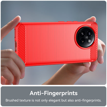 Xiaomi 14 Civi Carbon Fiber Brushed Texture TPU Protective Phone Case Shockproof Slim Cover