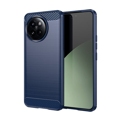 Xiaomi Civi 4 Pro Carbon Fiber Brushed Texture TPU Protective Phone Case Shockproof Slim Cover