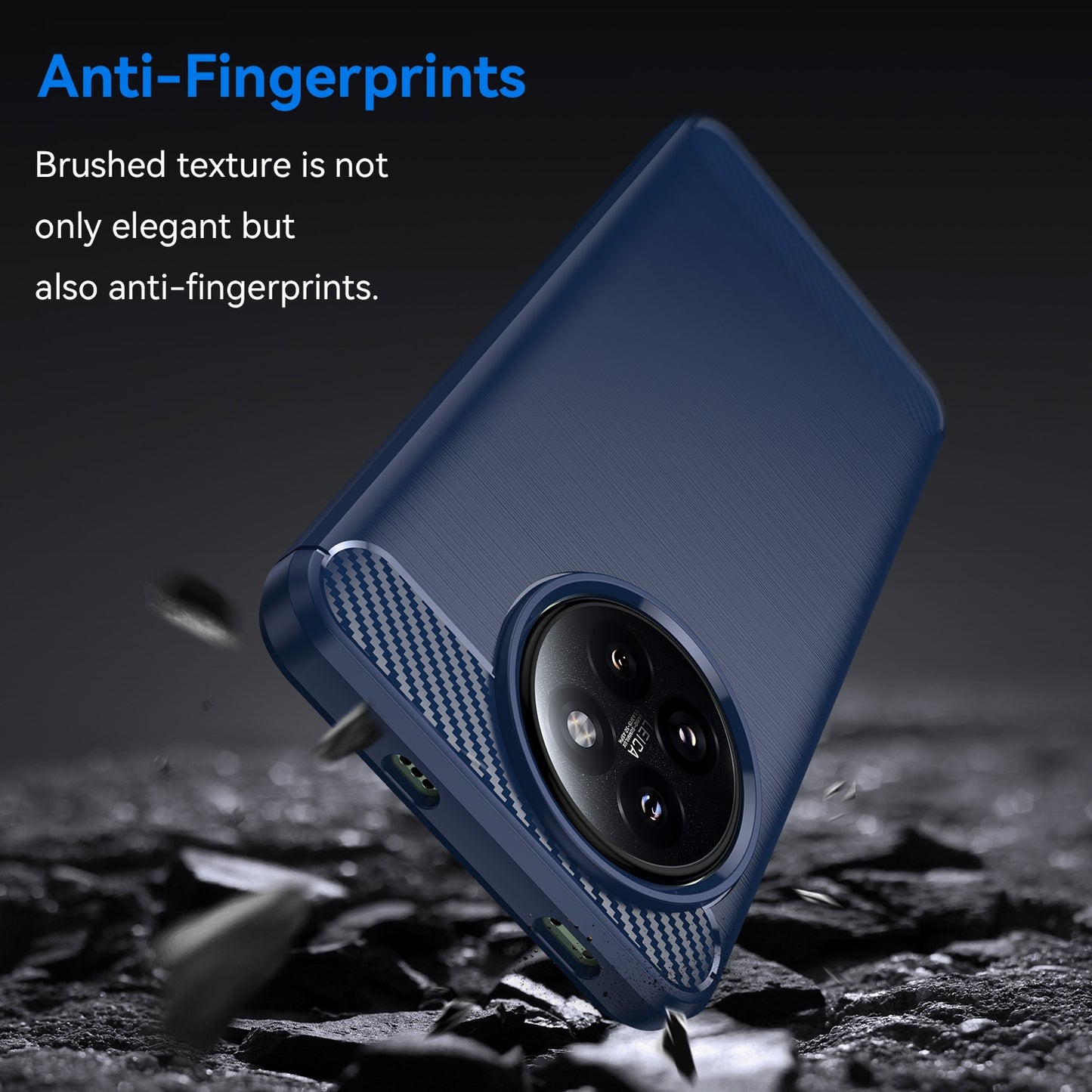 Xiaomi Civi 4 Pro Carbon Fiber Brushed Texture TPU Protective Phone Case Shockproof Slim Cover