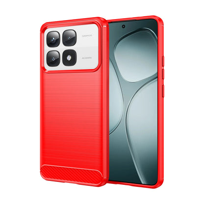 Xiaomi 14T Pro Carbon Fiber Brushed Texture TPU Protective Phone Case Shockproof Slim Cover