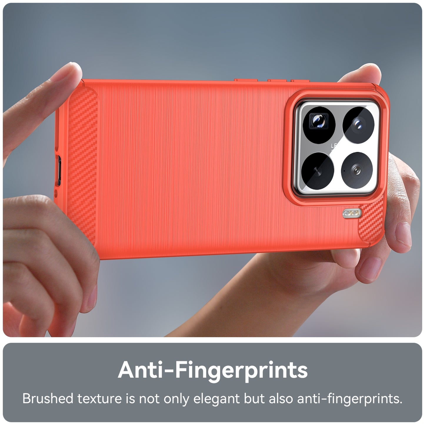 Xiaomi 15 Pro Carbon Fiber Brushed Texture TPU Protective Phone Case Shockproof Slim Cover