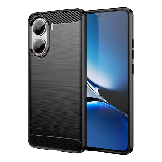 Xiaomi Poco X7 Pro Carbon Fiber Brushed Texture TPU Protective Phone Case Shockproof Slim Cover
