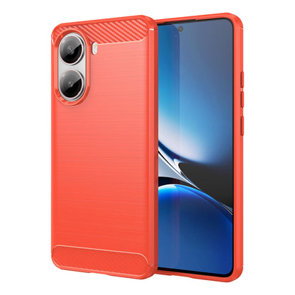 Xiaomi Poco X7 Pro Carbon Fiber Brushed Texture TPU Protective Phone Case Shockproof Slim Cover