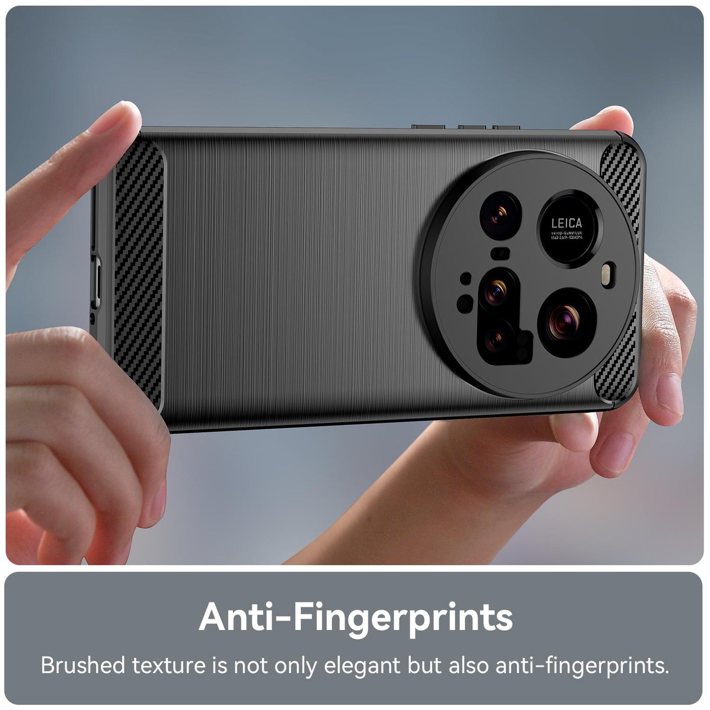 Xiaomi 15 Ultra Carbon Fiber Brushed Texture TPU Protective Phone Case Shockproof Slim Cover