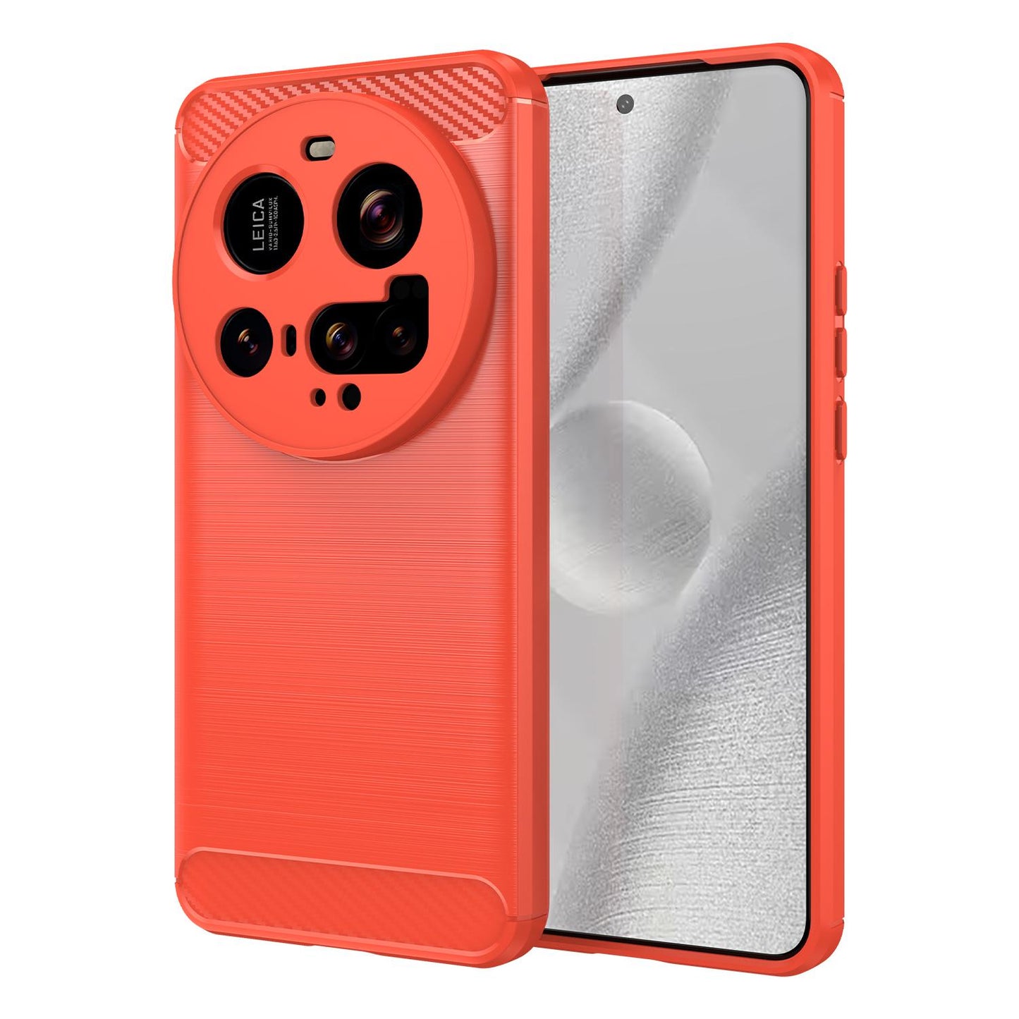 Xiaomi 15 Ultra Carbon Fiber Brushed Texture TPU Protective Phone Case Shockproof Slim Cover