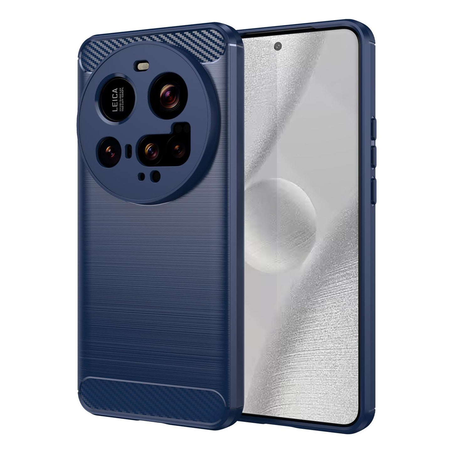 Xiaomi 15 Ultra Carbon Fiber Brushed Texture TPU Protective Phone Case Shockproof Slim Cover