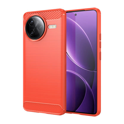 Xiaomi Poco F7 Ultra Carbon Fiber Brushed Texture TPU Protective Phone Case Shockproof Slim Cover