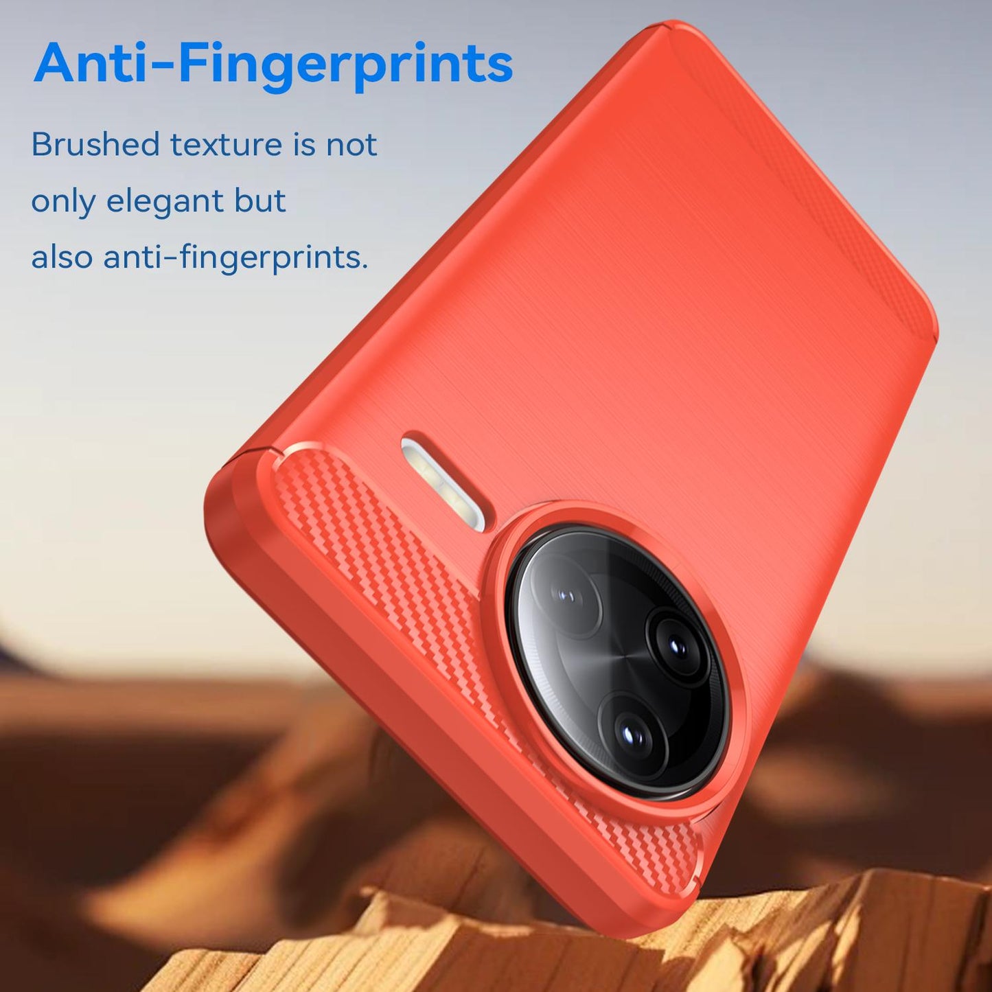 Xiaomi Poco F7 Ultra Carbon Fiber Brushed Texture TPU Protective Phone Case Shockproof Slim Cover