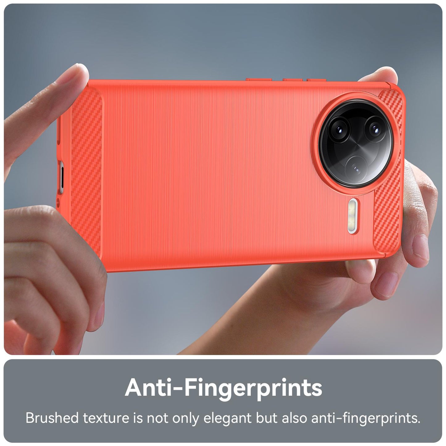 Xiaomi Poco F7 Ultra Carbon Fiber Brushed Texture TPU Protective Phone Case Shockproof Slim Cover