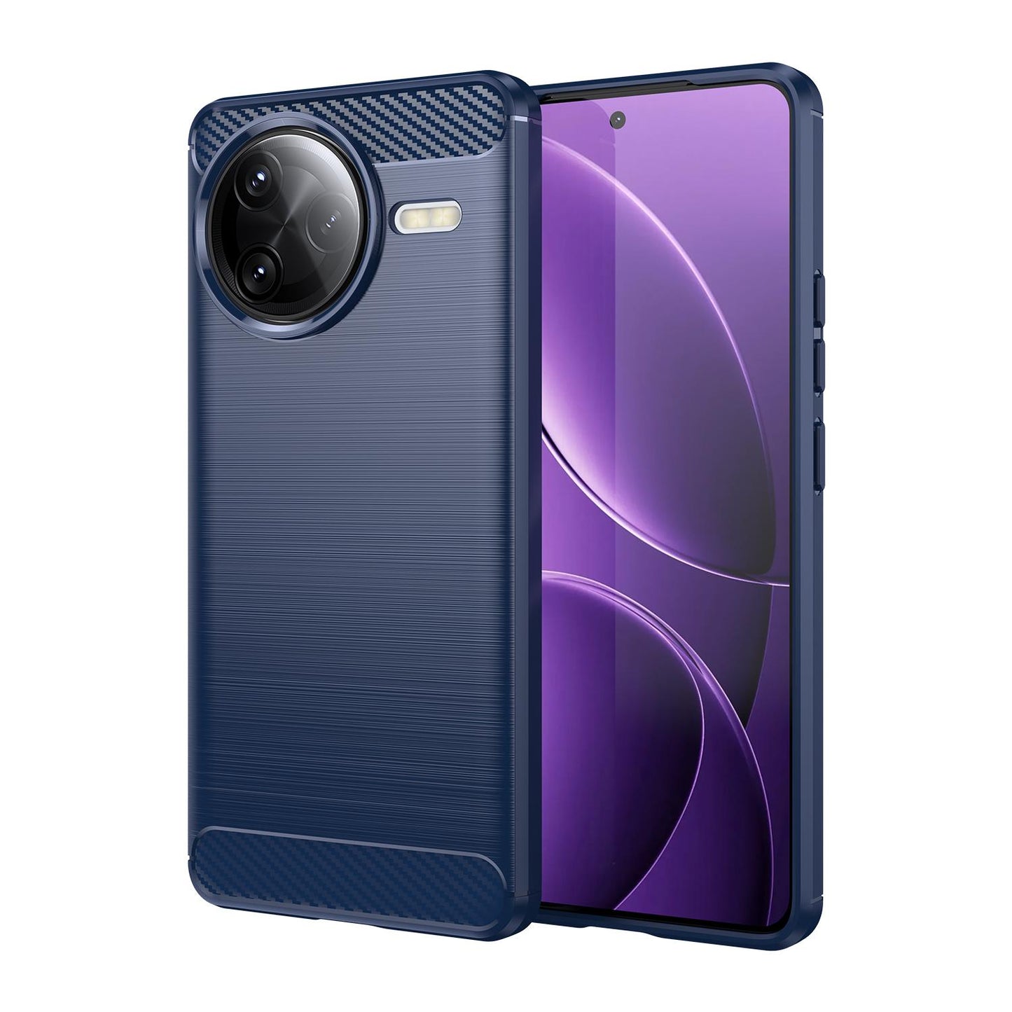 Xiaomi Poco F7 Ultra Carbon Fiber Brushed Texture TPU Protective Phone Case Shockproof Slim Cover