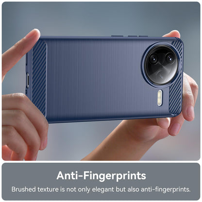Xiaomi Poco F7 Ultra Carbon Fiber Brushed Texture TPU Protective Phone Case Shockproof Slim Cover