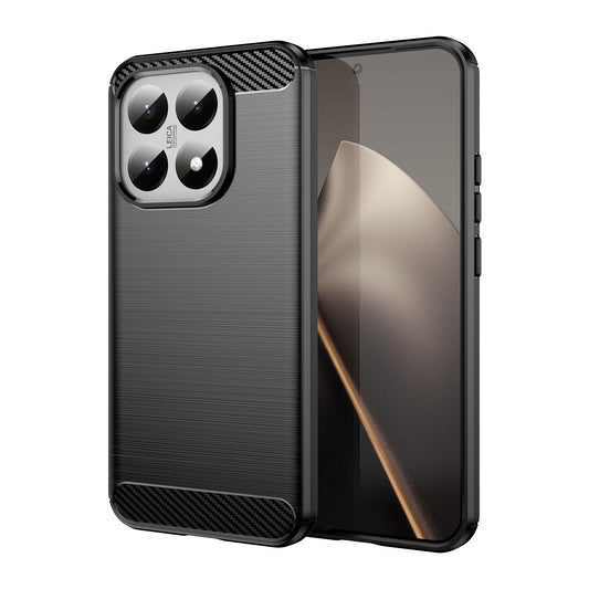 Xiaomi 15T 5G Carbon Fiber Brushed Texture TPU Protective Phone Case Shockproof Slim Cover