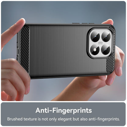 Xiaomi 15T 5G Carbon Fiber Brushed Texture TPU Protective Phone Case Shockproof Slim Cover