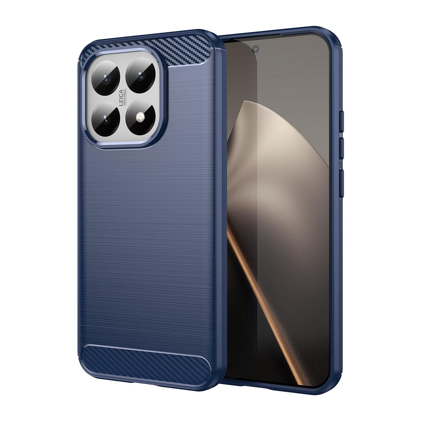 Xiaomi 15T 5G Carbon Fiber Brushed Texture TPU Protective Phone Case Shockproof Slim Cover