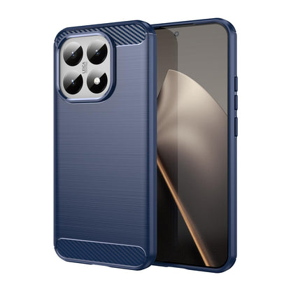 Xiaomi 15T 5G Carbon Fiber Brushed Texture TPU Protective Phone Case Shockproof Slim Cover