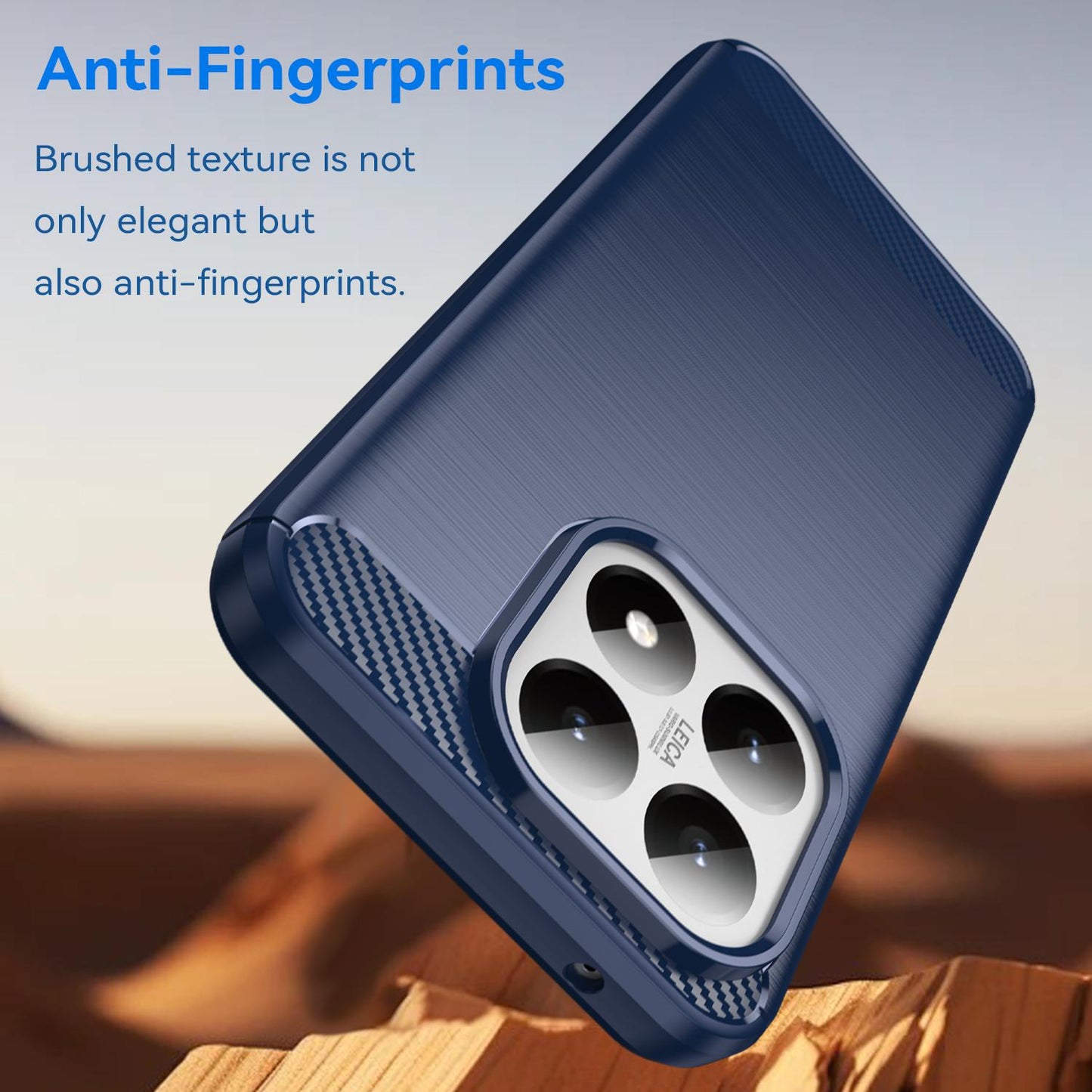Xiaomi 15T 5G Carbon Fiber Brushed Texture TPU Protective Phone Case Shockproof Slim Cover