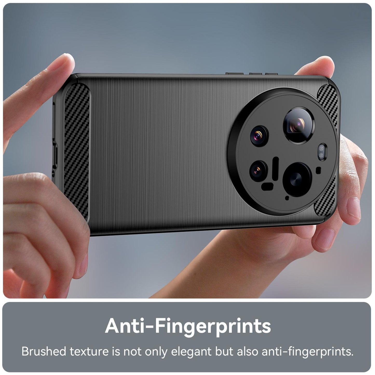 Xiaomi 17 Ultra Carbon Fiber Brushed Texture TPU Protective Phone Case Shockproof Slim Cover
