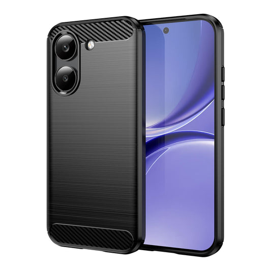 Xiaomi Poco X8 Pro 5G Carbon Fiber Brushed Texture TPU Protective Phone Case Shockproof Slim Cover