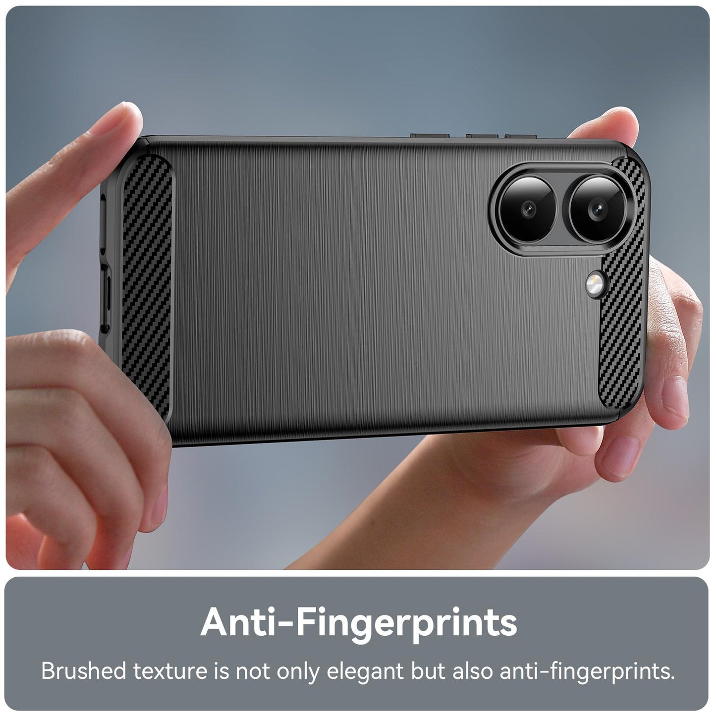 Xiaomi Poco X8 Pro 5G Carbon Fiber Brushed Texture TPU Protective Phone Case Shockproof Slim Cover