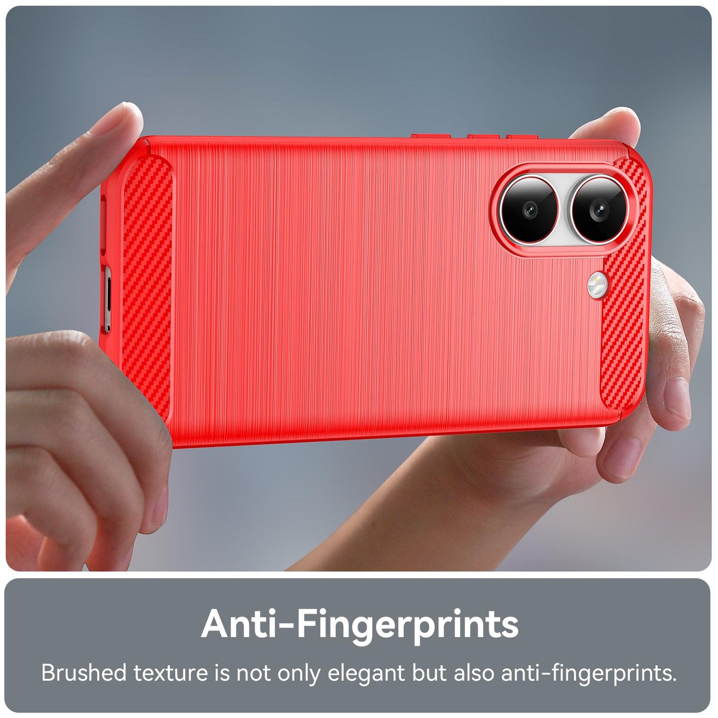 Xiaomi Poco X8 Pro 5G Carbon Fiber Brushed Texture TPU Protective Phone Case Shockproof Slim Cover